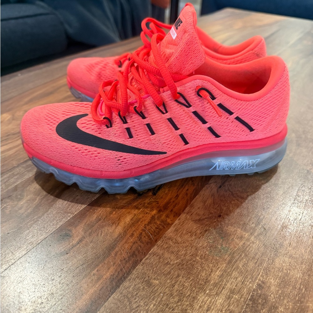 Nike Air Max Red and Black Sneakers 2016 edition bright crimson womens 8
